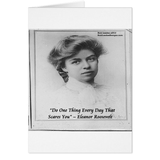 Eleanor Roosevelt "Do Something Scary" Quote Cards (Front)