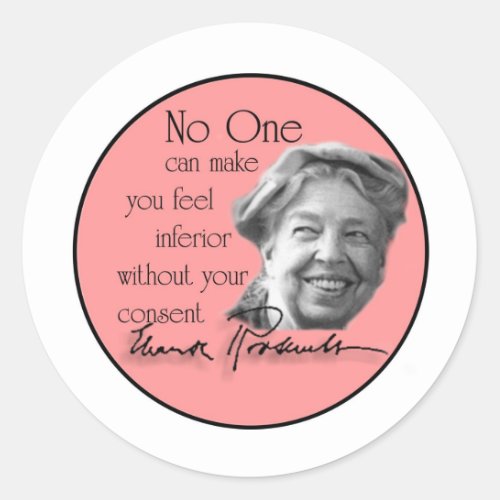 Eleanor Roosevelt _ First Lady of the World Classic Round Sticker