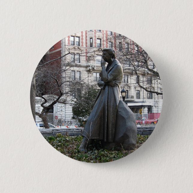 Eleanor Roosevelt Memorial Pinback Button (Front)
