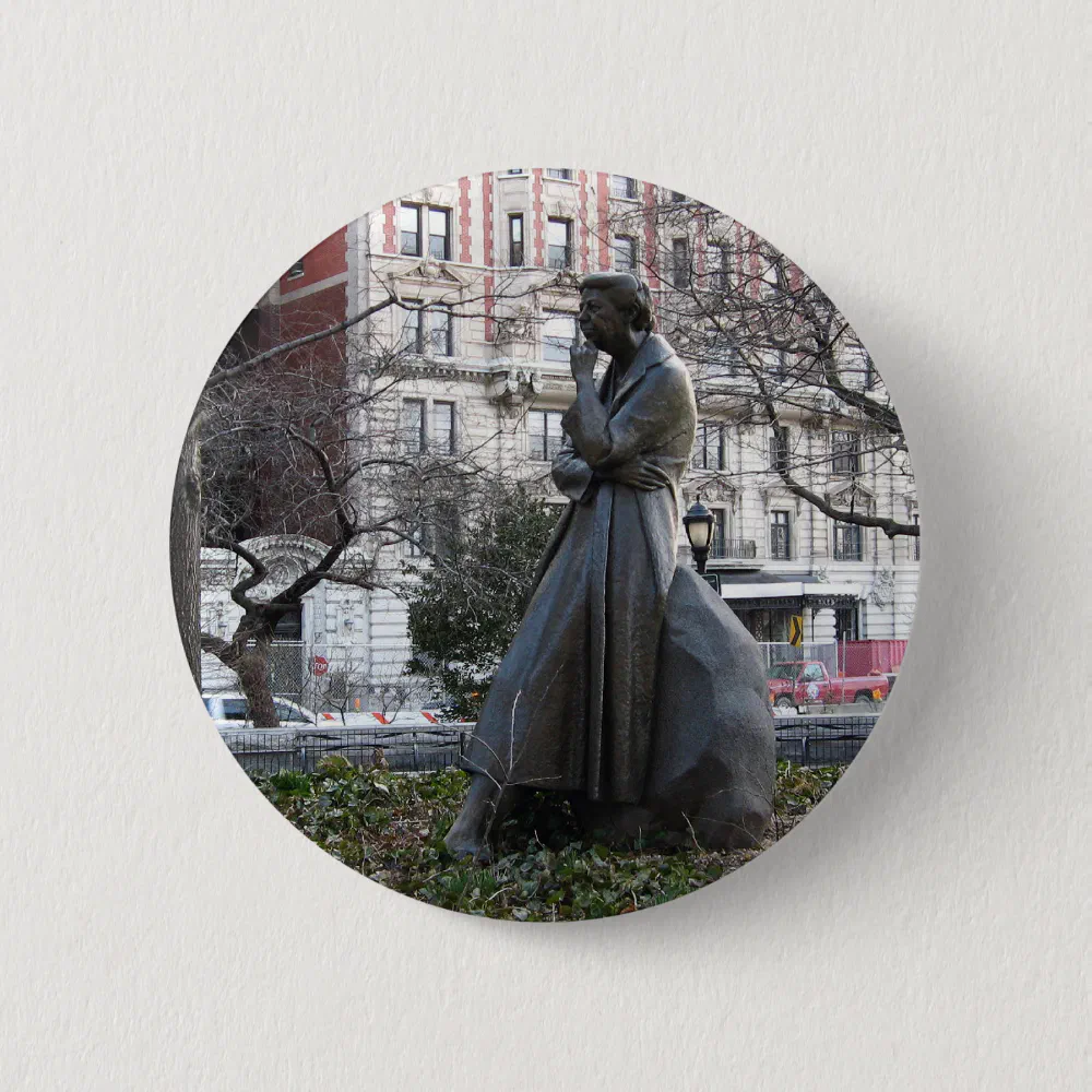 Eleanor Roosevelt Memorial Pinback Button