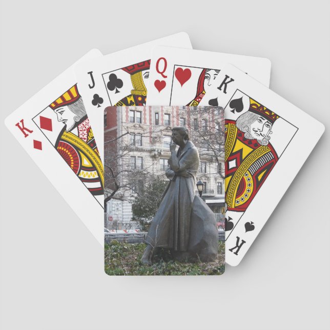 Eleanor Roosevelt Monument First Lady Poker Cards (Back)