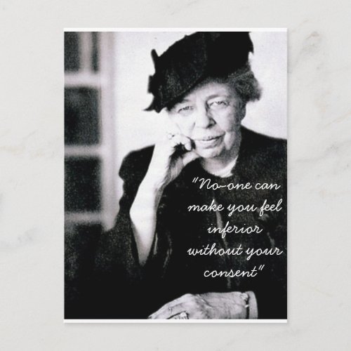 Eleanor Roosevelt _ No_one can make you feel Postcard