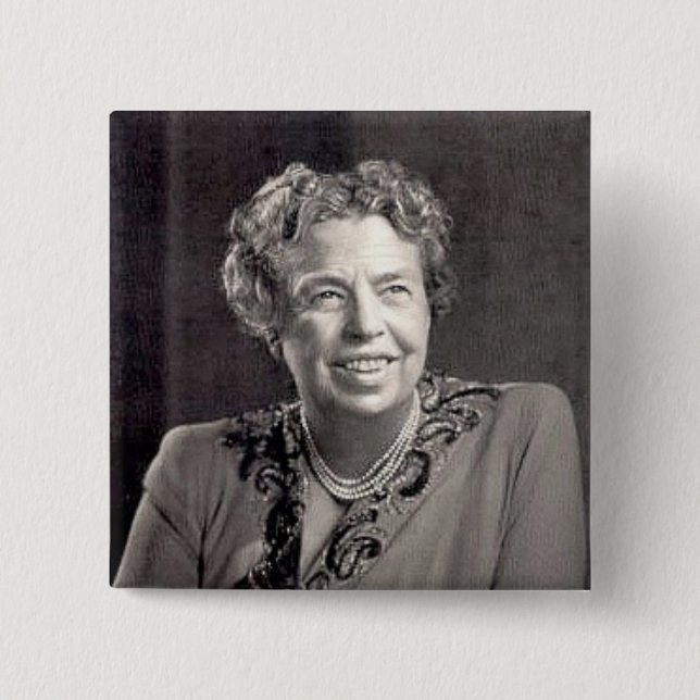 eleanor_roosevelt pinback button (Front)