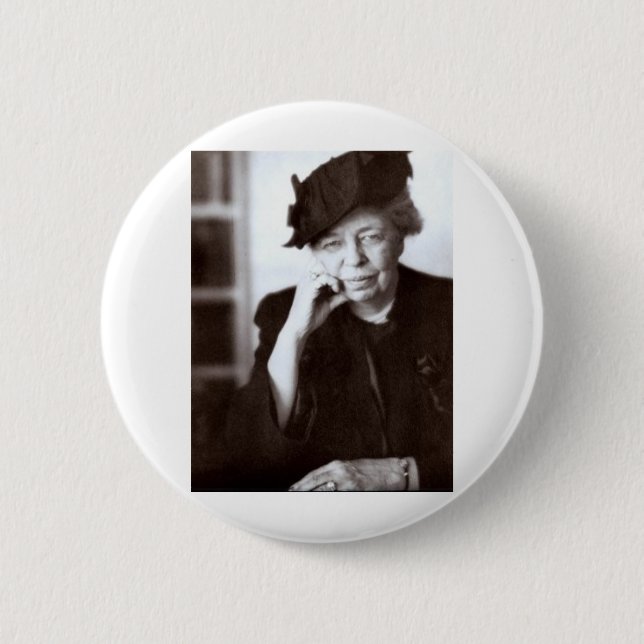 Eleanor Roosevelt Pinback Button (Front)