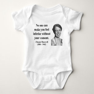 Eleanor Roosevelt Quote 1b Baby Bodysuit