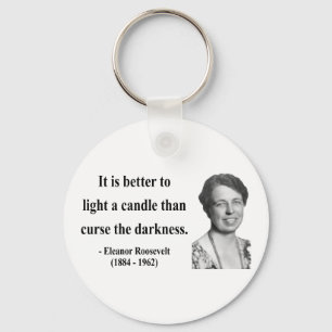 Eleanor Roosevelt Quote 3b Keychain