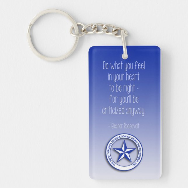 Eleanor Roosevelt Quote Keychain (Front)