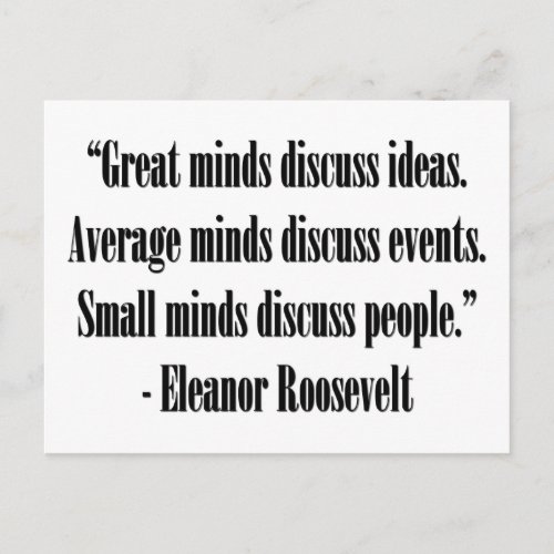 Eleanor Roosevelt Quote Postcard