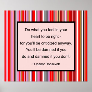 Eleanor Roosevelt Quote Poster