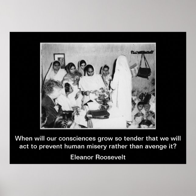 Eleanor Roosevelt wisdom Poster (Front)