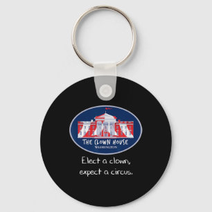 Elect A Clown Anti Trump Resist Circus Love Is Lov Keychain