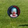 Elect a clown funny anti joe Biden clown face yard Sign