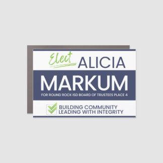 Elect Alicia Vehicle Magnet