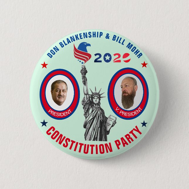 Elect Blankenship & Mohr 2020 Button (Front)