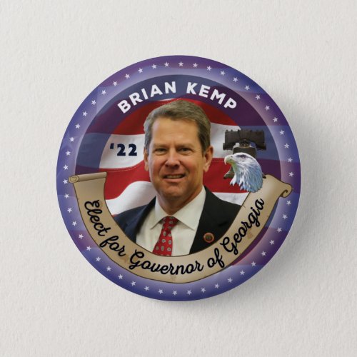 Elect Brian Kemp for Governor of Georgia _ 2022 Button