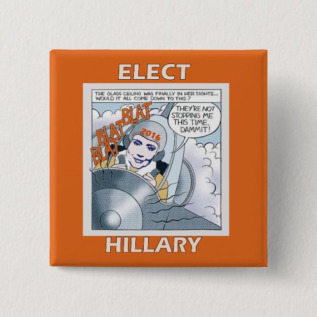 Elect Hillary 2016 Button (Front)