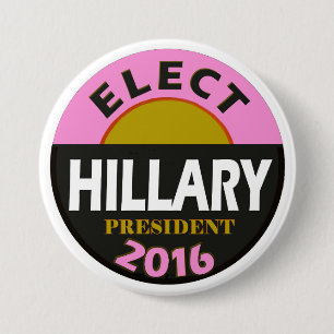 Elect Hillary 2016 Button