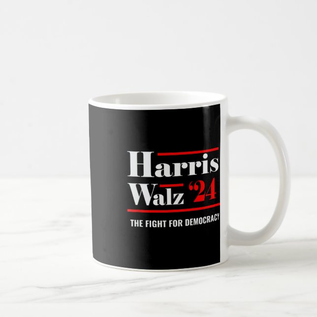 Elect Kamala Harris &amp; Tim Walz 2024  Coffee Mug (Right)
