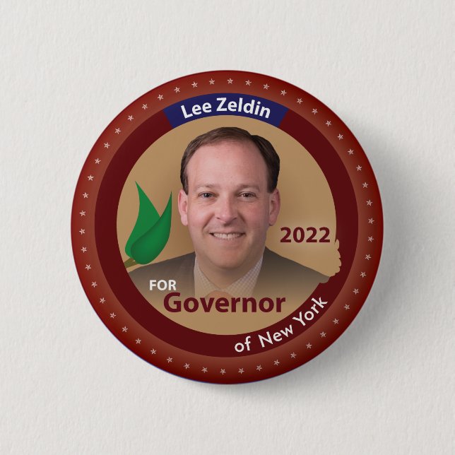 Elect Lee Zeldin for Governor of New York - 2022 Button (Front)
