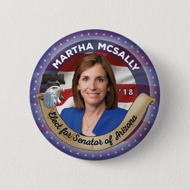 Elect Martha McSally for Senator of Arizona Button (Front)