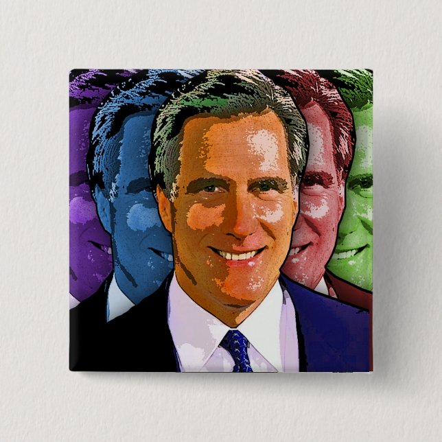 Elect Mitt Romney For President Pinback Button (Front)