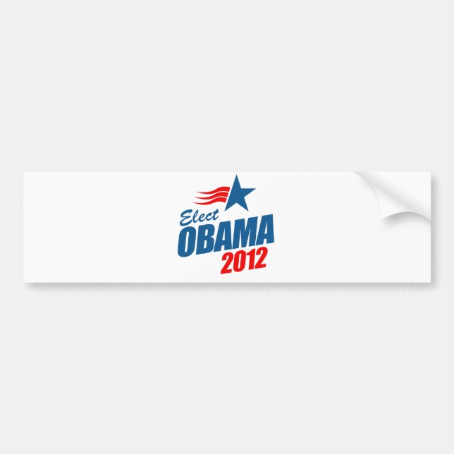 Elect Obama 2012 Bumper Sticker (Front)