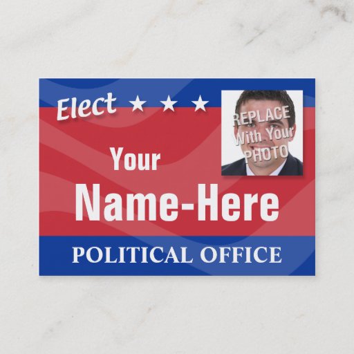 Customizable ELECT - Political Campaign Business Cards