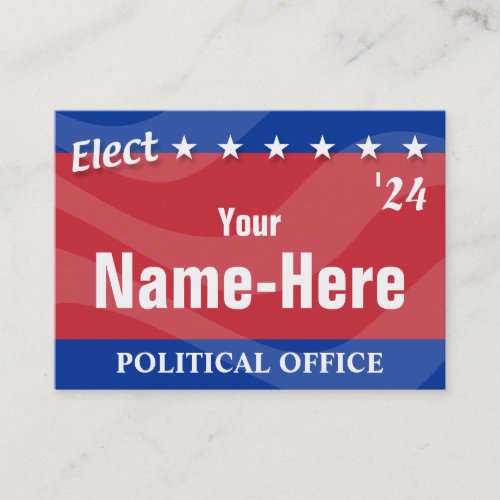 ELECT - Political Campaign Business Card Template