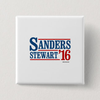 Elect Sanders Stewart 2016 Pinback Button