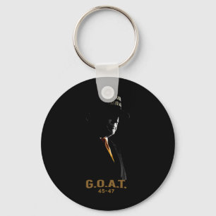 Elect The Goat Donald Trump 2024 45 47 Silhouette Keychain
