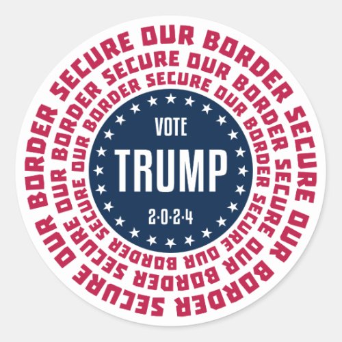 Elect Trump President 2024 Classic Round Sticker