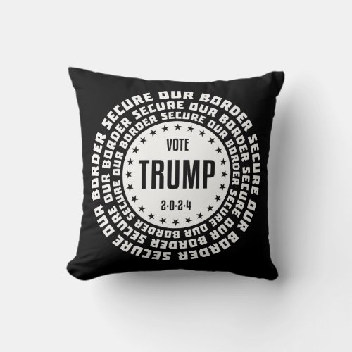 Elect Trump President 2024 Throw Pillow