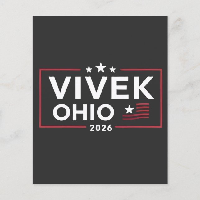 Elect Vivek Ramaswamy for Governor of Ohio 2026 Flyer (Front)