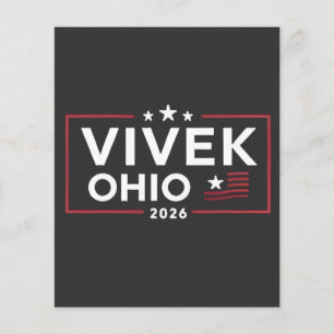 Elect Vivek Ramaswamy for Governor of Ohio 2026 Flyer