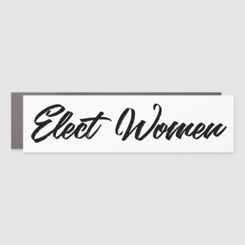 Elect Women Car Magnet