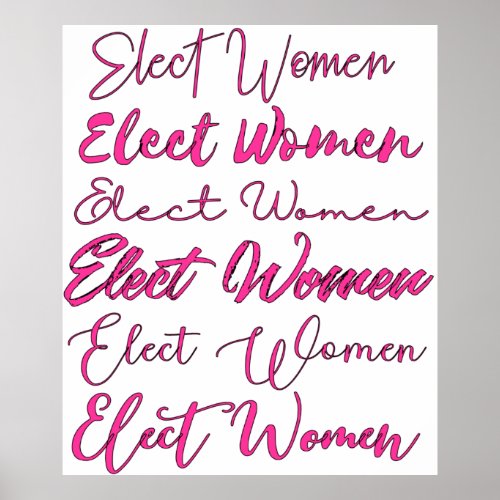 Elect Women Poster