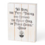 Elected Thieves Wooden Box Sign