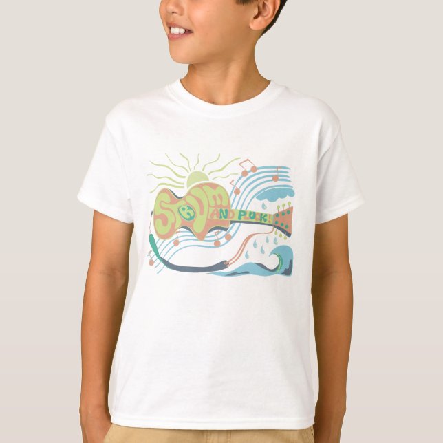 Electic guitar stum beach life T-Shirt (Front)