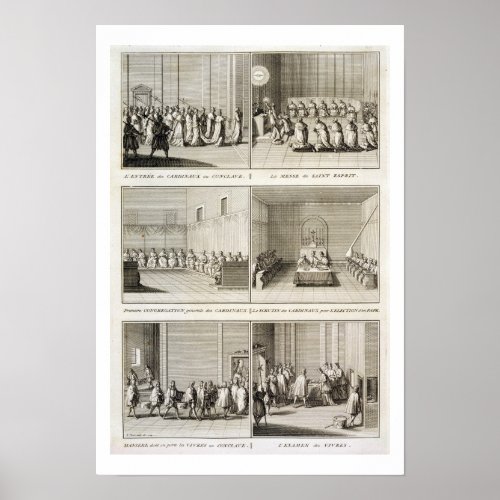 Electing the Pope from the Encyclopedia by Deni Poster