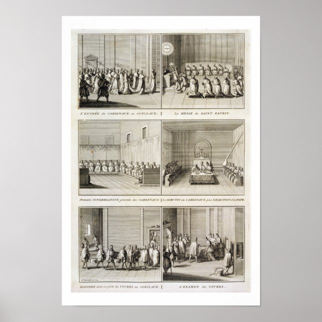Electing the Pope, from the 'Encyclopedia' by Deni Poster (Front)