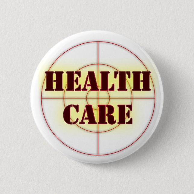Election 2008 Health Care Issues Button (Front)