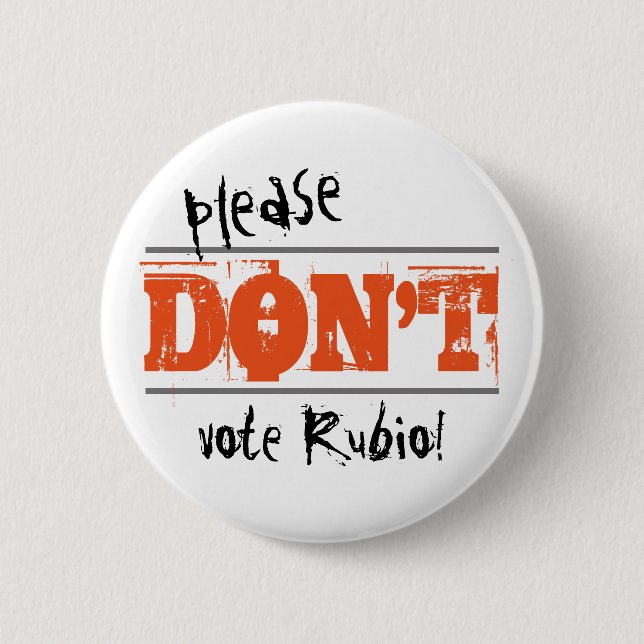 Election 2016 Please Don't Vote any Candidate Button (Front)
