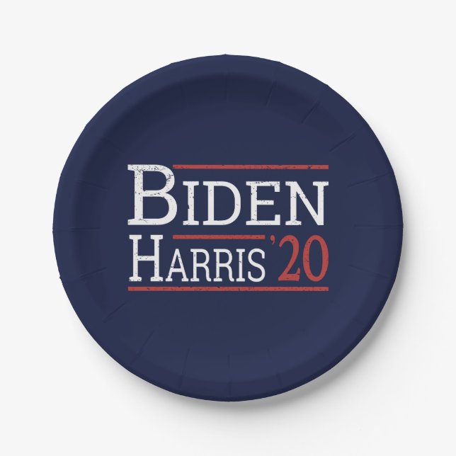 Election 2020 - Biden Harris I Paper Plates (Front)