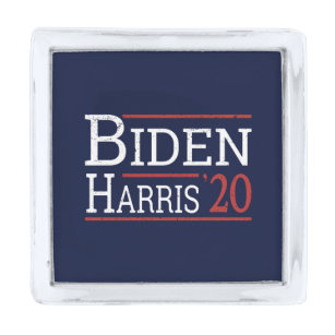 Election 2020 - Biden Harris I Silver Finish Lapel Pin