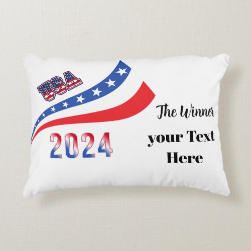 Election 2024  accent pillow