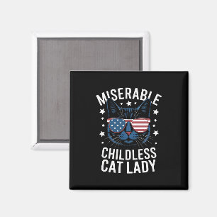 Election 2024 Childless Cat Lady Feminist Voting Magnet