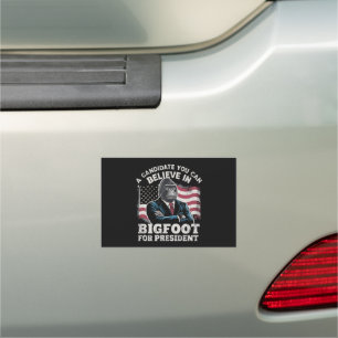 Election 2024 Funny Vote Sasquatch USA Car Magnet