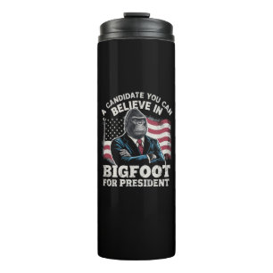 Election 2024 Funny Vote Sasquatch USA Thermal Tumbler
