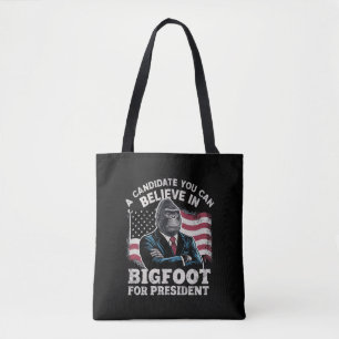 Election 2024 Funny Vote Sasquatch USA Tote Bag
