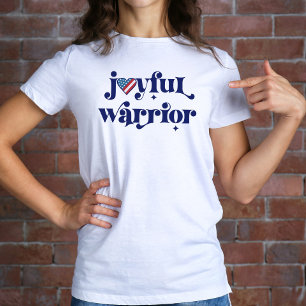Election 2024 Kamala Joyful Warrior USA Flag Heart T-Shirt